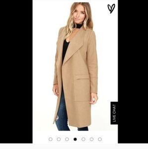 Lulu's Tan Longline Coat